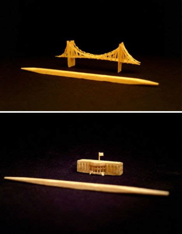 Miniature Toothpick Art