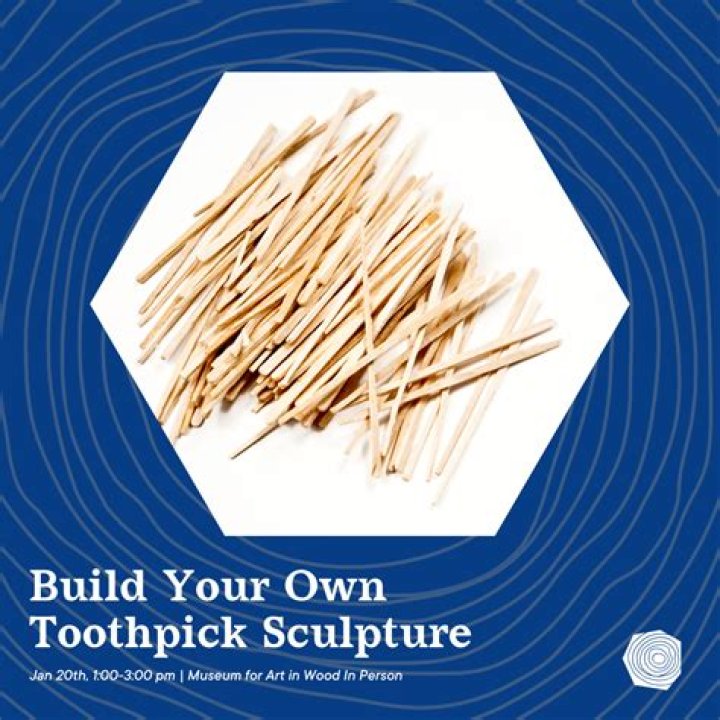 Tiny Toothpick Sculpture